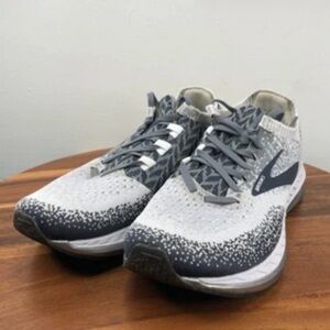 Brooks Bedlam Gray and White Running Shoes